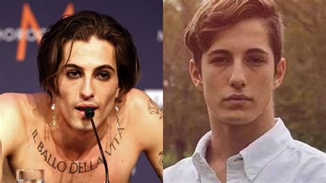 damiano david joven|El antes y después del cantante de Måneskin, ganador de。